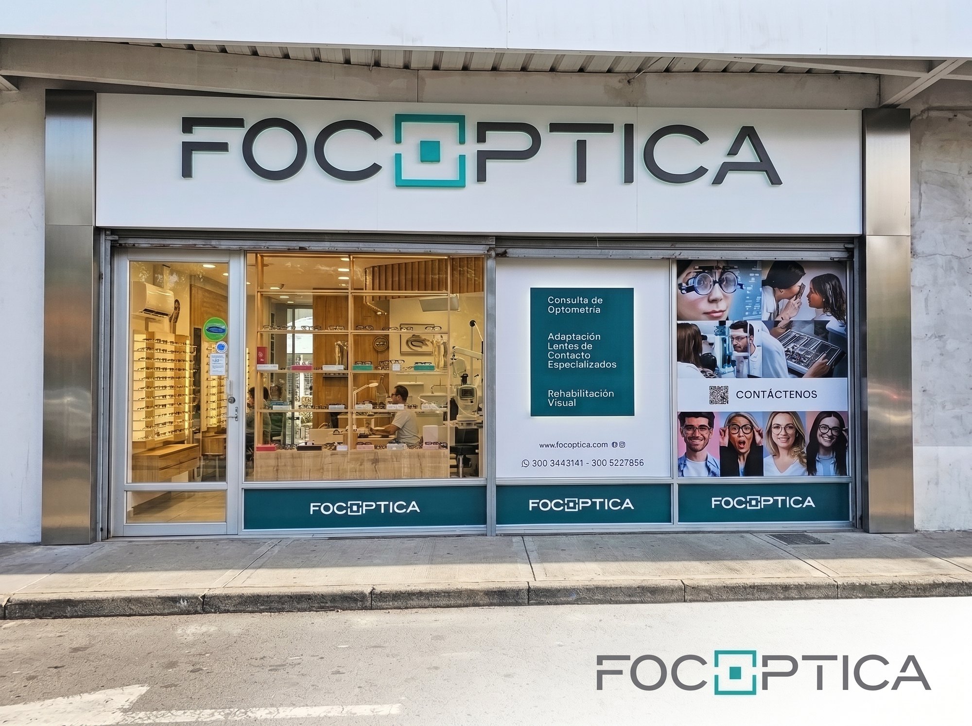 Entrada de la sede Focoptica